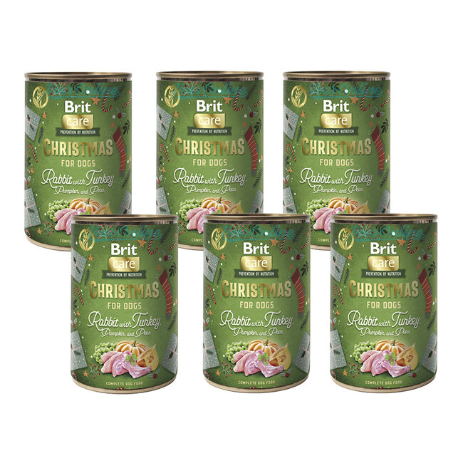 Brit Mono Protein Christmas Dinner 6 x 400g