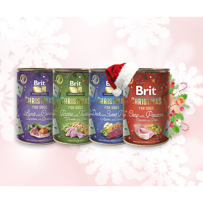 Brit Mono Protein Christmas Dinner 6 x 400g
