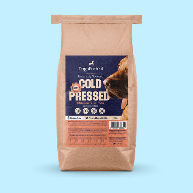 DogsPerfect - Premium Cold Pressed Chicken & Salmon - 14 kg