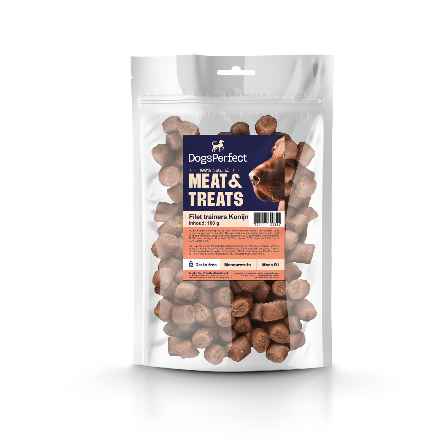 DogsPerfect Filet Trainer Konijn 100gr