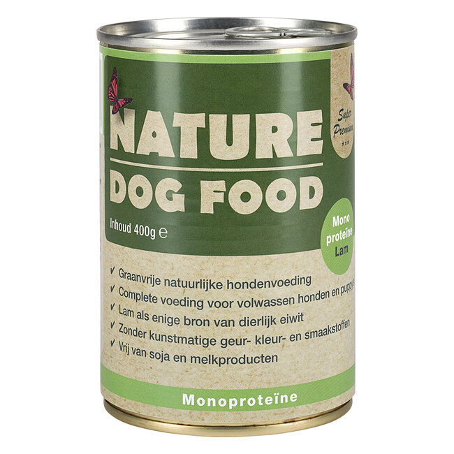 Nature Dog Food Natvoer Lam 6 x 400 gr