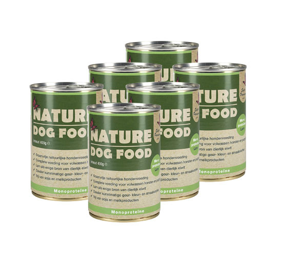 Nature Dog Food Natvoer Lam 6 x 400 gr