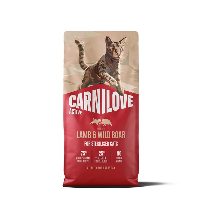Carnilove Active Cat Lamb & Wild Boar Sterilised Adult