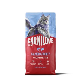 Carnilove Carnilove Active Cat Salmon & Turkey Adult Large Breed 2 kg
