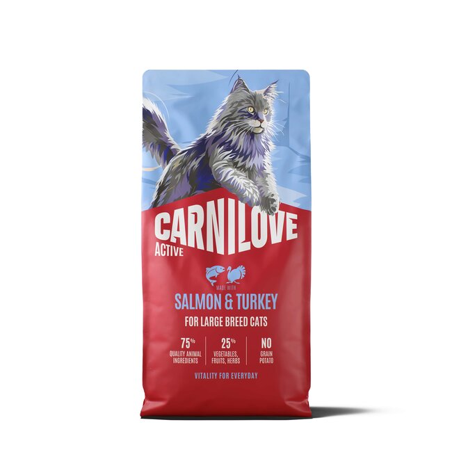 Carnilove Active Cat Salmon & Turkey Adult Large Breed 2 kg