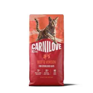 Carnilove Carnilove Active Cat Beef & Venison Sterilised Adult