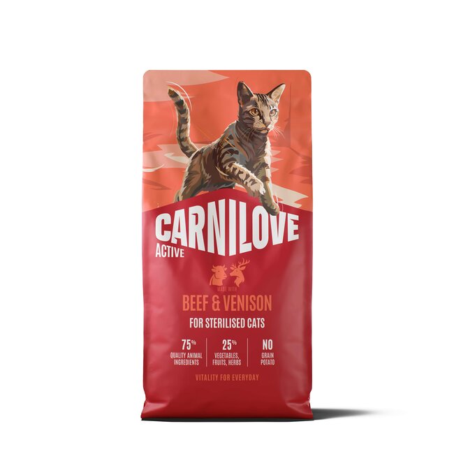 Carnilove Active Cat Beef & Venison Sterilised Adult