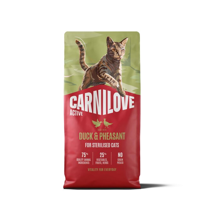 Carnilove Active Cat Duck & Pheasant Sterilised Adult