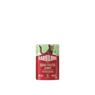 Carnilove Carnilove Cat Pouch Gravy Quail & Dandelion Sterilised 24 x 85 g