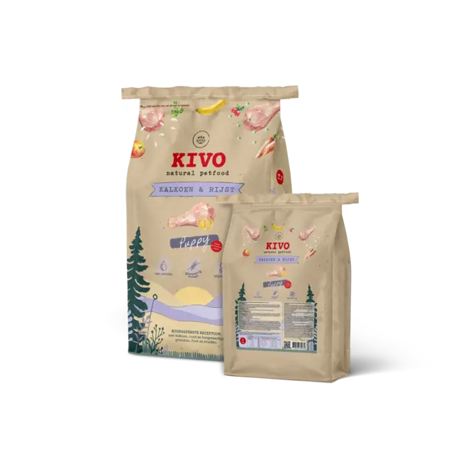 Kivo Kalkoen & Rijst Puppy - Glutenvrij
