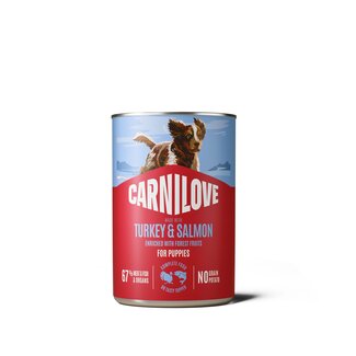 Carnilove Carnilove Dog Can Paté Salmon & Turkey Puppy 6 x 400 g