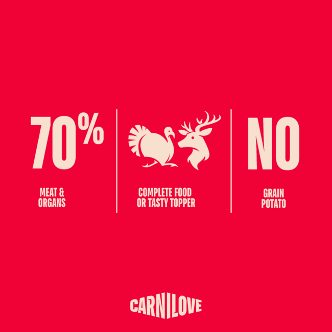 Carnilove Dog Pouch Paté Turkey & Venison with Strawberry Leaves 300 g