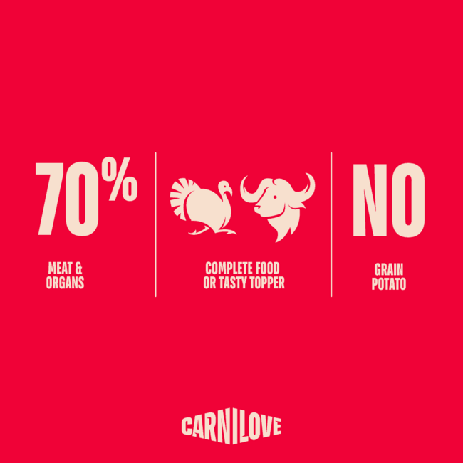 Carnilove Dog Pouch Paté Turkey & Buffalo with Rose Petals 300 g