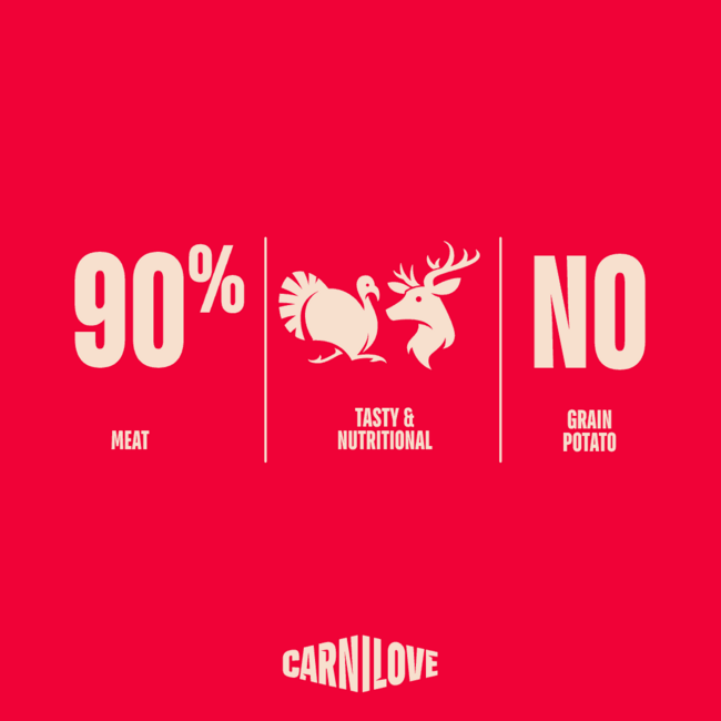 Carnilove Dog Jerky Turkey & Venison 100 g
