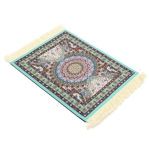 Janshop Lichtblauw 280x180mm Vintage Muismat Perzisch Tapijt Met Kwastjes