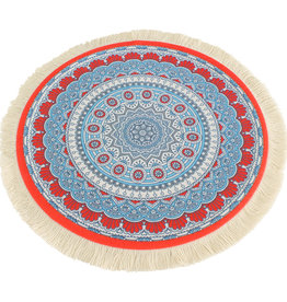 Janshop Hippie Yippie Ronde Muismat met Kwastjes