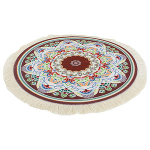 Janshop Mandala Soul Ronde Muismat met Kwastjes