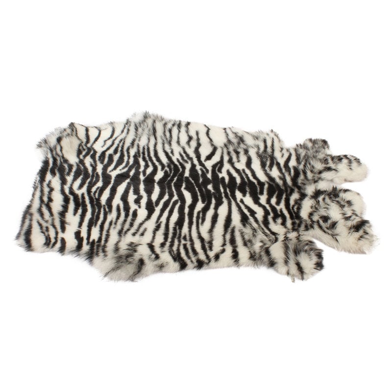 Janshop Konijnenvacht 40 x 30cm Zebra Print