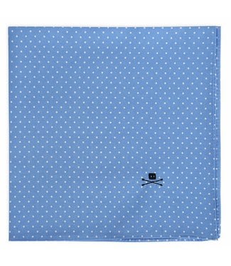 Trashness POCKET SQUARE POLKA BLUE