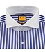 Trashness STRIPED BLUE CUTAWAY SHIRT