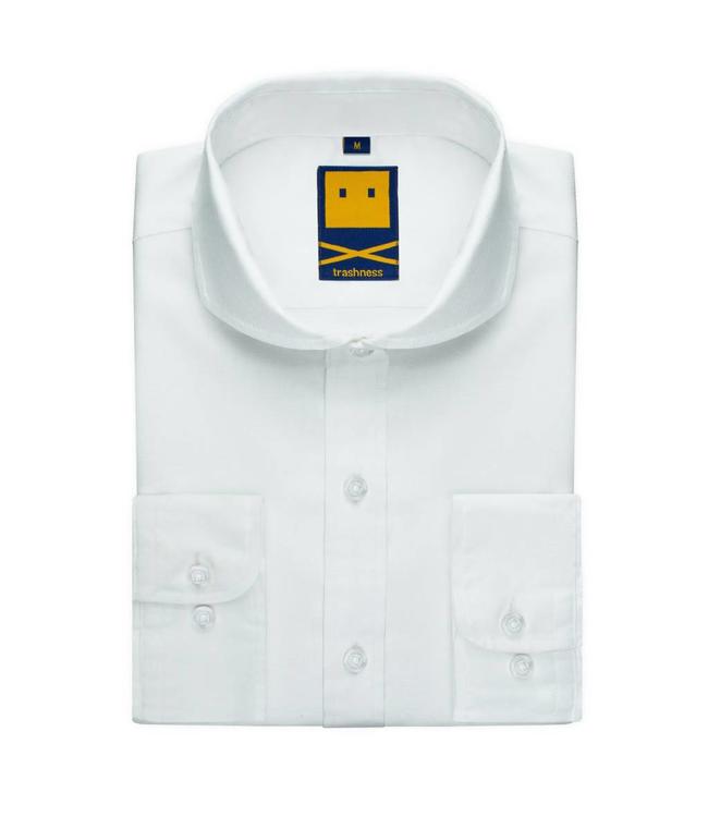 Trashness WHITE CUTAWAY SHIRT