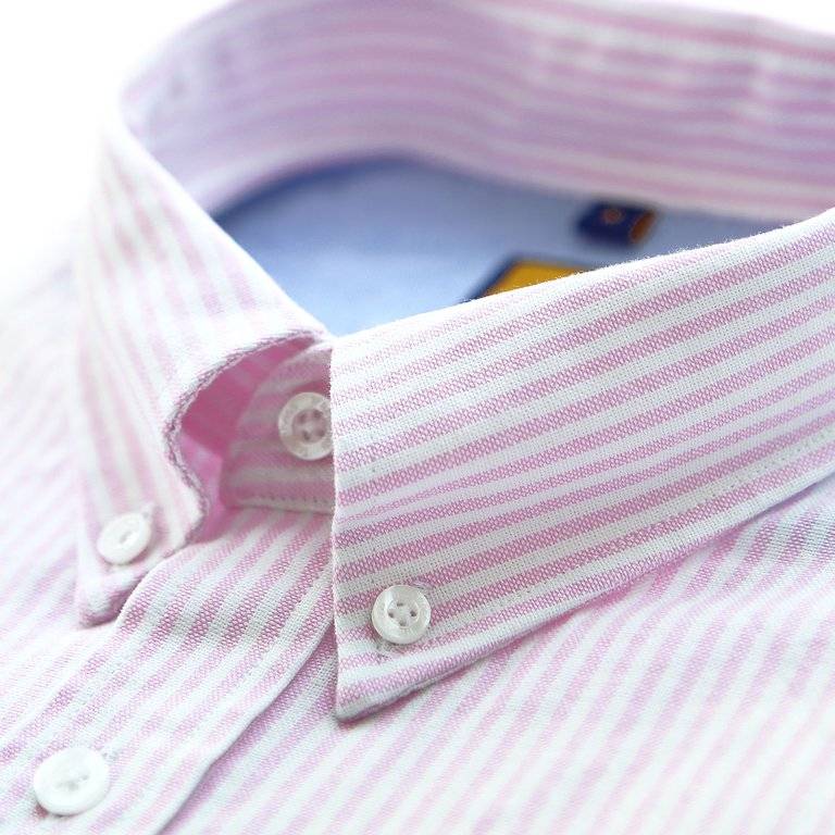 Trashness OCBD STRIPED PINK SHIRT 