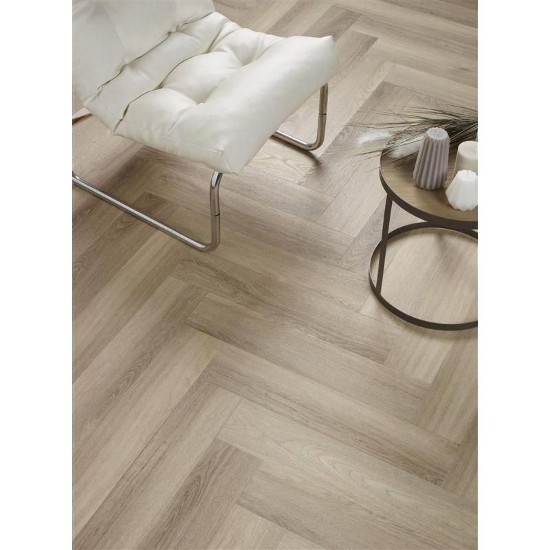 Floorlife YUP Herringbone Beige Visgraat PVC