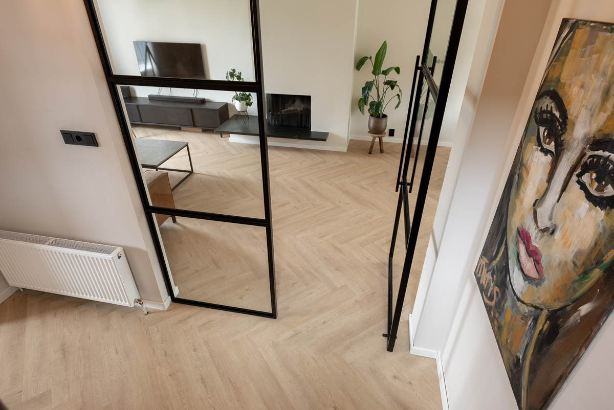 Floer Walvisgraat Gaia Grijsbeige FLR-3527 PVC