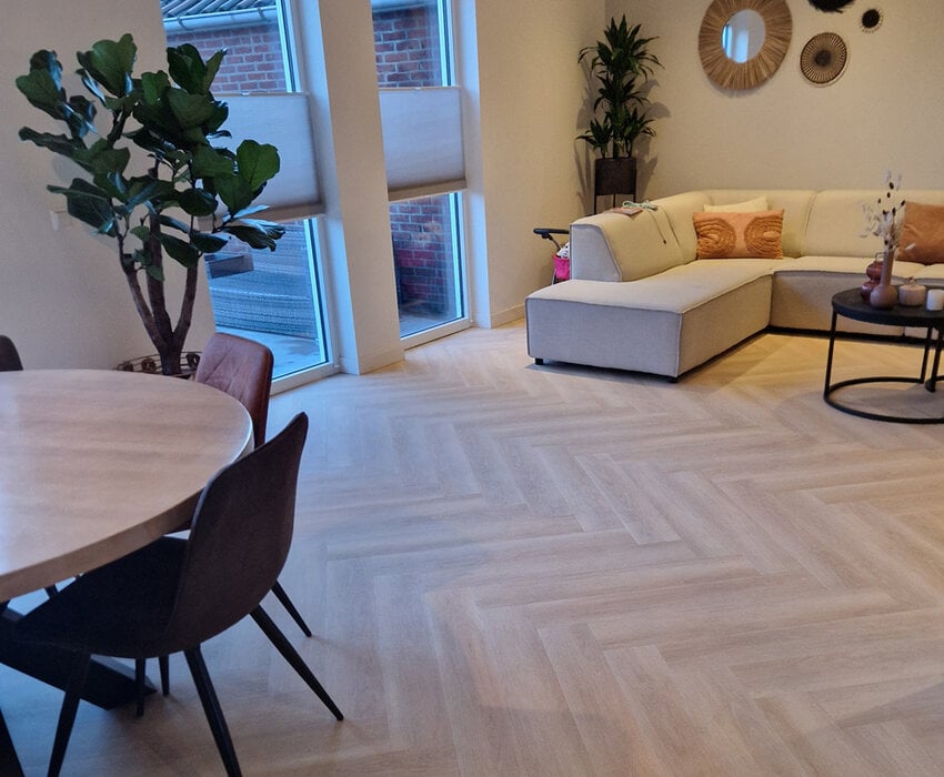 Floer Walvisgraat Balein Beige FLR-3521 PVC