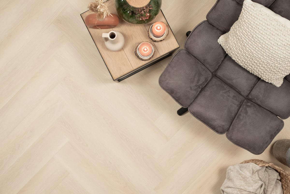 Floer Walvisgraat Balein Beige FLR-3521 PVC