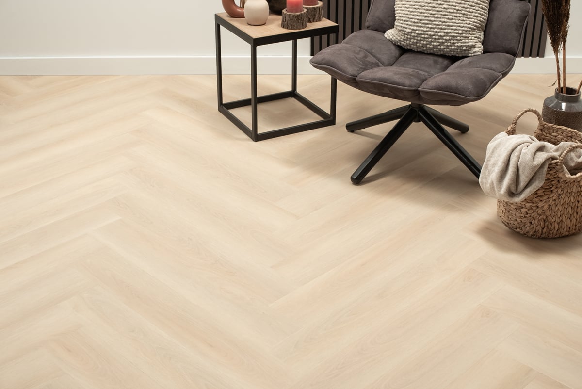 Floer Walvisgraat Balein Beige FLR-3521 PVC