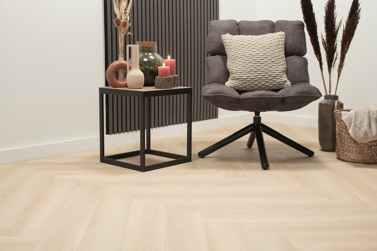 Floer Walvisgraat Balein Beige FLR-3521 PVC