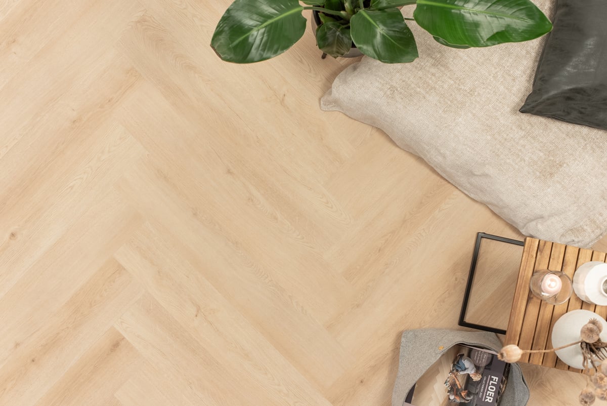 Floer Walvisgraat Cetus Crème FLR-3524 PVC