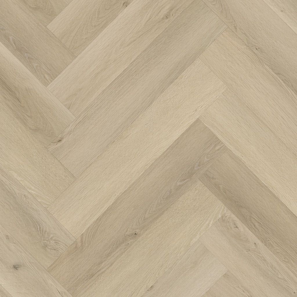 Floorlife YUP Mayfair herringbone dryback warm oak PVC