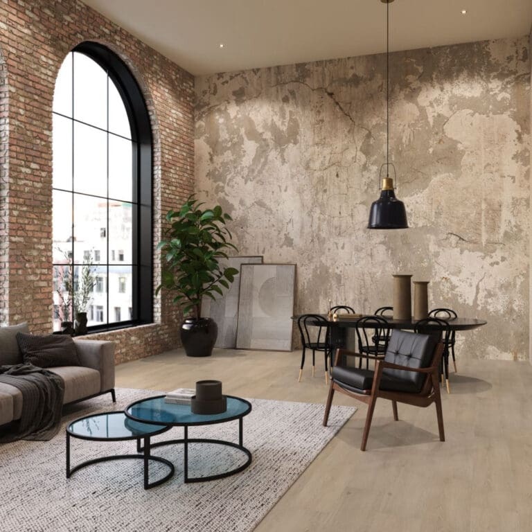 Floorlife Mayfair dryback light oak PVC