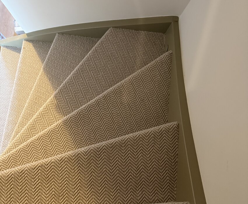 Special herringbone carpet NXT x BFS