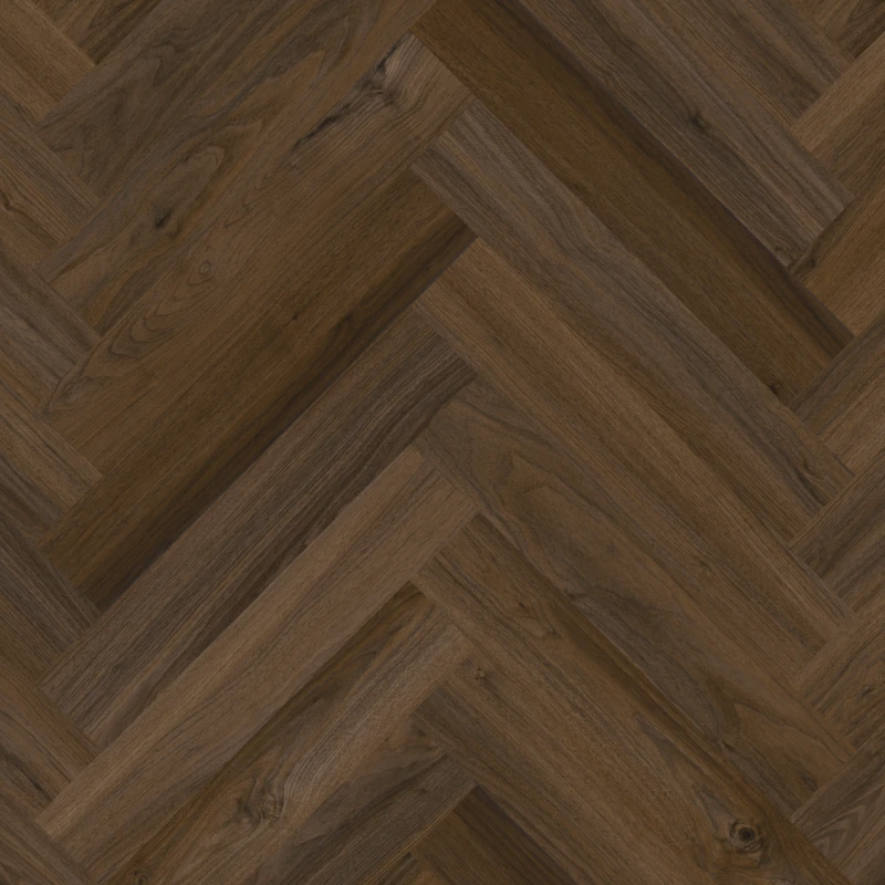 Therdex Walnut  Serie C6051 Visgraat PVC Click