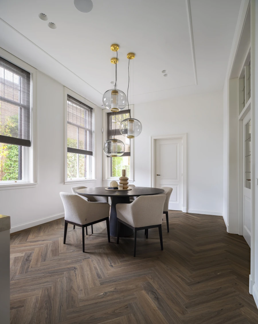 Therdex Walnut  Serie 6051 Visgraat PVC