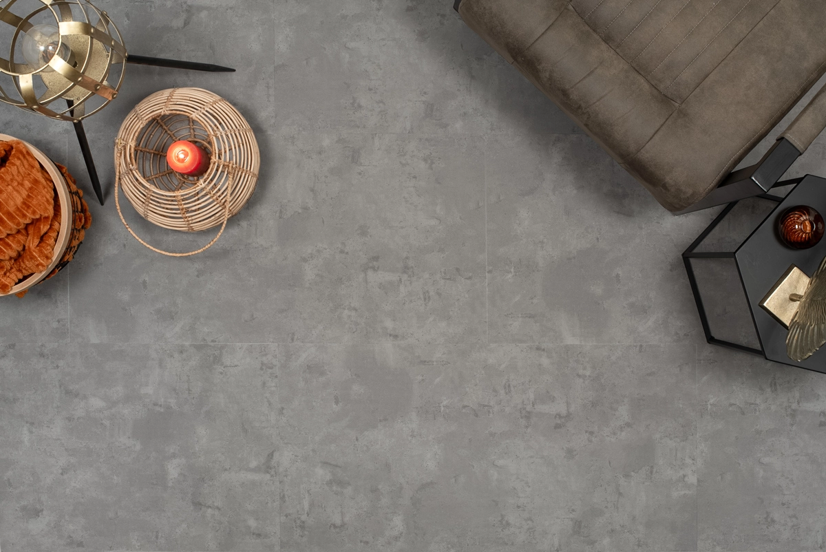 Floer Tegel Betonlook Grijs FLR-3608 PVC