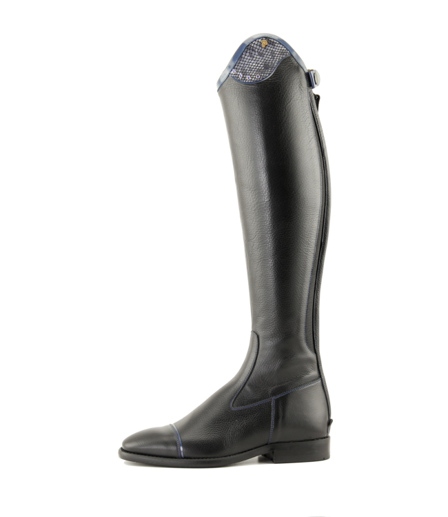 Petrie Boots Petrie Trento black or brown Ridingboot with and top-cuff honeycomb