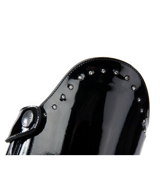 Swarowski stenen op de rand van de schacht (alleen beschikbaar in laarzen besteld in CYB