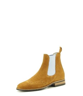 Van Huet Rijlaarzen JO039 Petrie Oslo ankle boot suede cognac 4.0