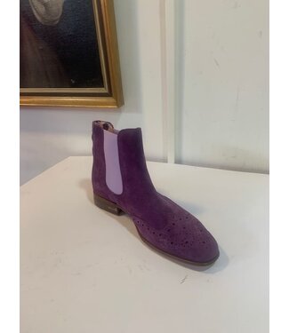 Van Huet Rijlaarzen JO043 Petrie Oslo ankle boot suede purple EU 40