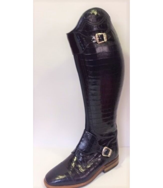 Petrie Polo Boots 25% discount P307-3.5 Petrie Polo Rome black croco print UK 3.5 45-38.5-35 made to measure