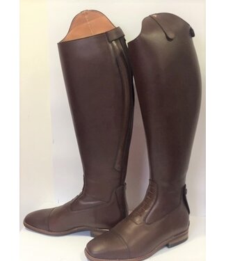 Van Huet Rijlaarzen J507-7.5 Petrie Aberdeen laced riding boot with elastic section brown size 7.5 50-46.5 custom made
