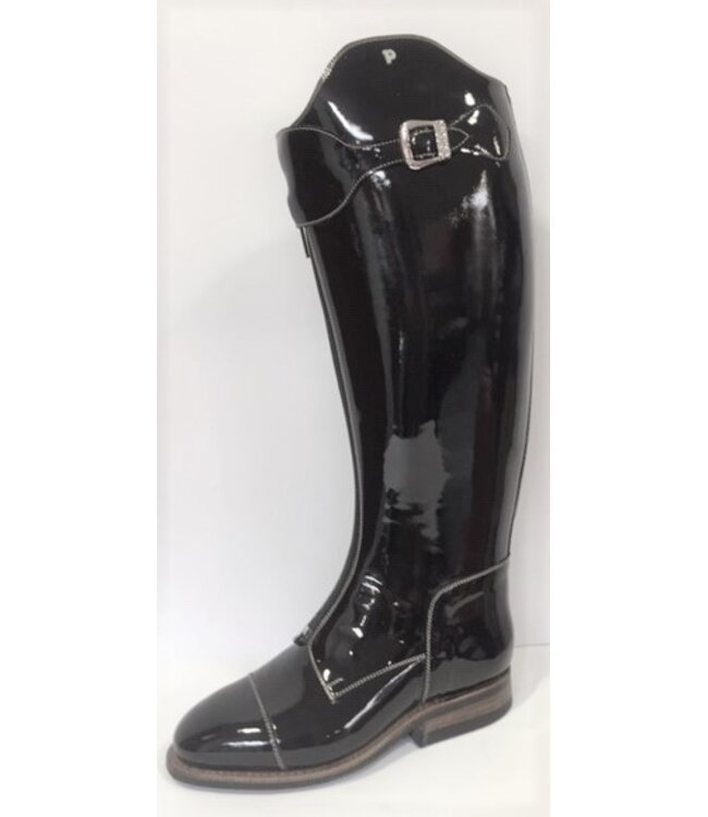 P302-2.5 Petrie Superior black patent calf leaher size 2.5 41-40-36 custom made