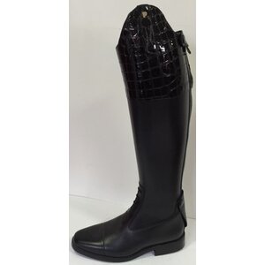 Petrie Jumping Boots (laced) 25% discount J417-6.0 Petrie Aachen in black croco leather 6.0 45-39 series 13 W