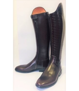 Petrie rijlaarzen D521-8.0 Petrie Sublime dressage brown calf leather and brown crocoleather shaft 8.0 45-37 custom made