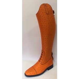 Petrie Jumping Boots (laced) 25% discount J602-6.0 Petrie Aberdeen laced riding boot with elastic section  Oistrich orange size 6.0  47-38 LW