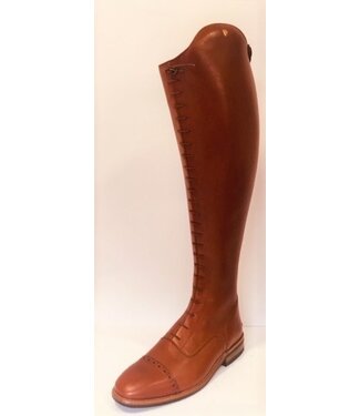 Van Huet Rijlaarzen P540-5.5 Petrie Superior Classic in croco cognac UK 5.5 51-40-38 custom made